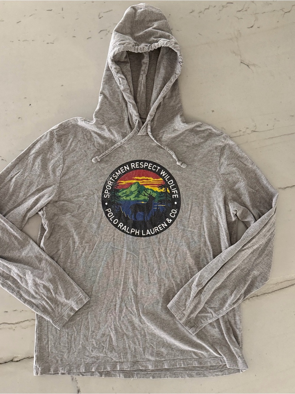 Polo Ralph Lauren Hoodie Respect Wildlife Long Sleeve Sportsman Country Men's L